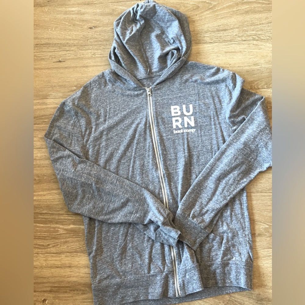Burn Boot Camp Gray Zipup